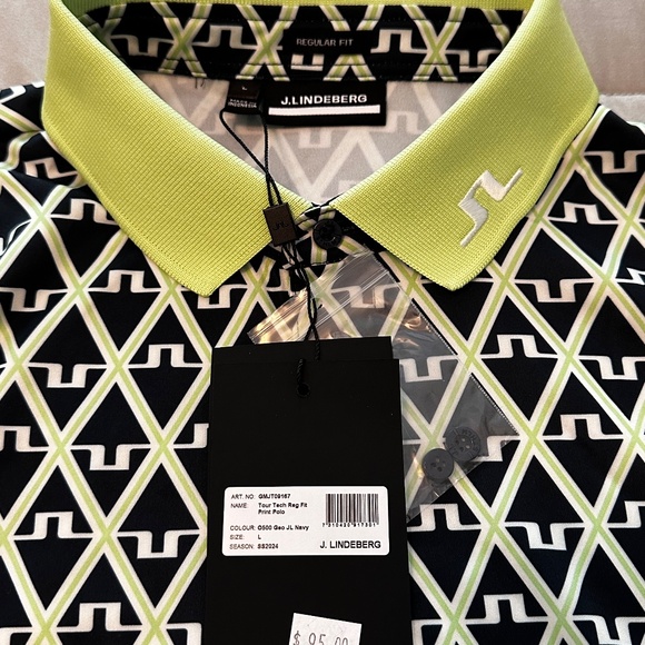 Golf Polo Men's J.Lindeberg NWT - Picture 3 of 7